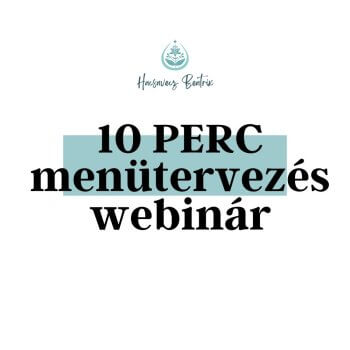 10 perc menütervezés webinar